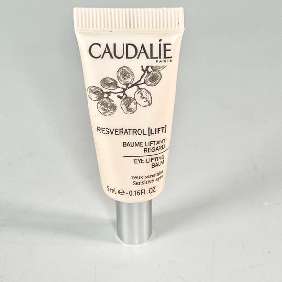 Caudalie Resveratrol Lift Eye Lifting Balm De-puff Peptides Travel .16oz 5ml New - Picture 1 of 7